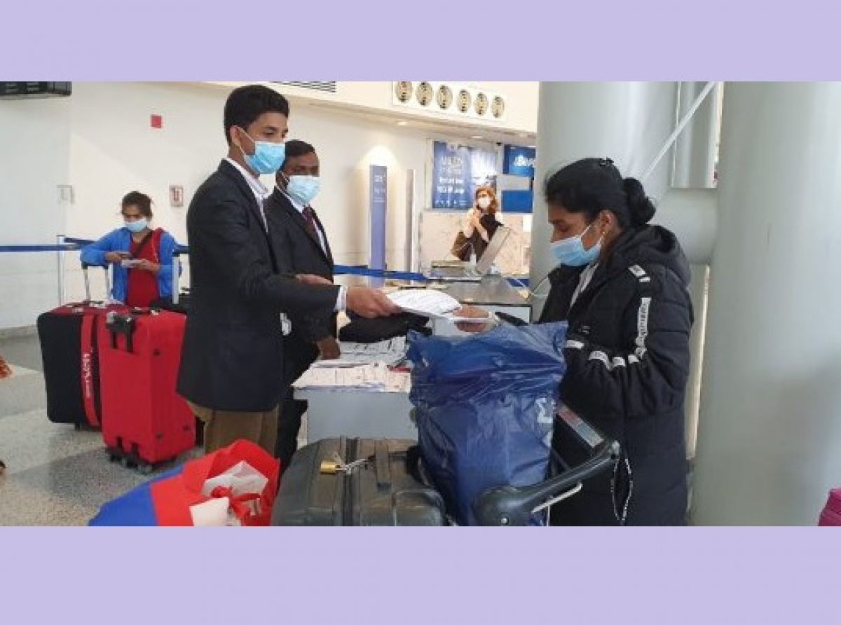 ලෙබනනයේ සිට ශ්රී ලාංකිකයන් රැගත් 5 වැනි කණ්ඩාමත් පැමිණෙයි